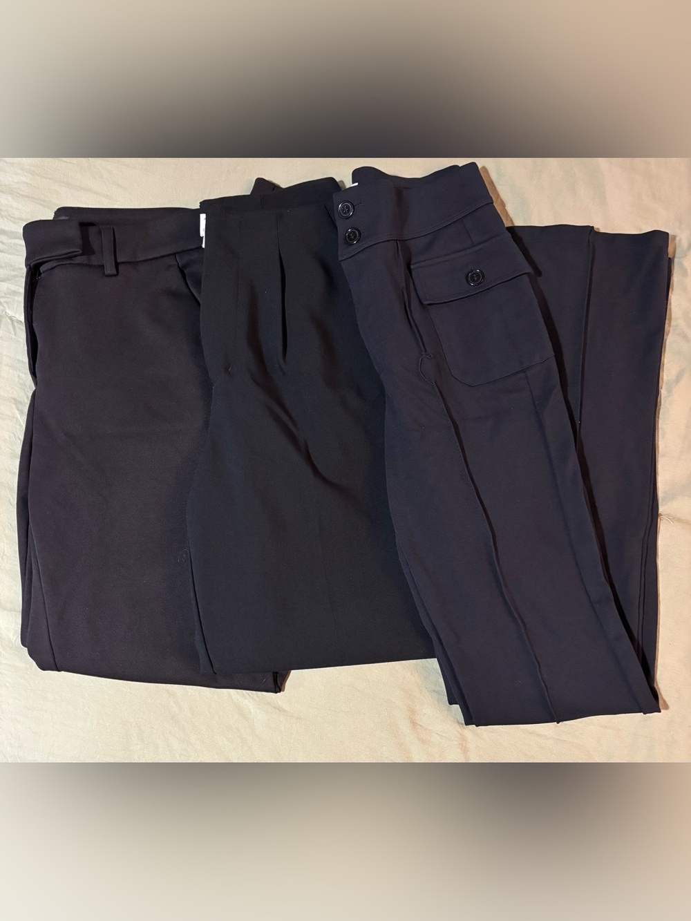 Woman’s Black Dress Pants Trio - Classic Tailored Styles